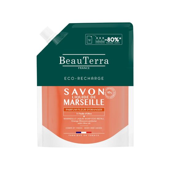 APELSĪNU ZIEDU MARSEĻAS SĶIDRĀS ZIEPES ECO-REFILL  900ml